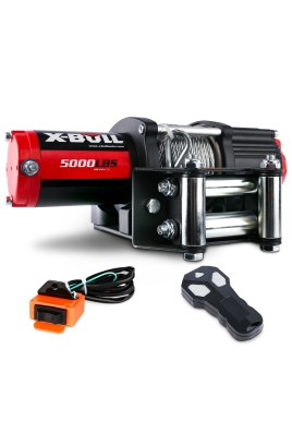 X-BULL Electric Winch 12V 5000LBS Wireless 15.2M Steel Cable ATV UTV 4WD Boat