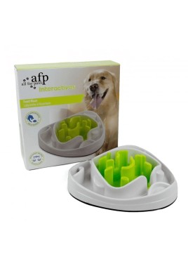 Dog Bowl Food Maze - Interactive Treat Feeder + Water Dish All For Paws Pet