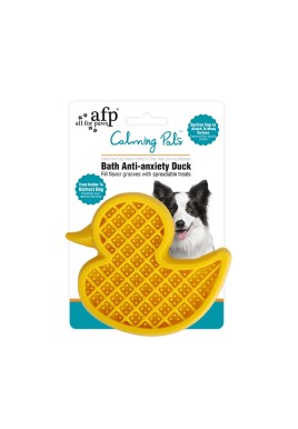 Dog Bath Time Calming Lick Mat - Suction Duck - Food Treat Feeder