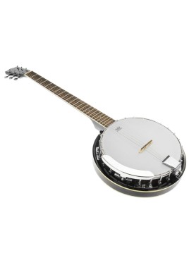 Karrera 6 String Resonator Banjo -  Black