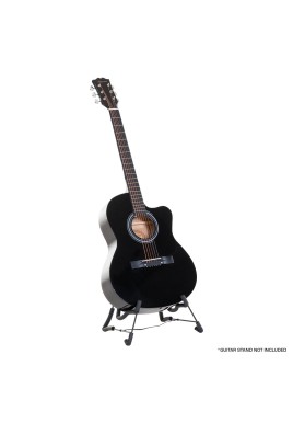 Karrera Acoustic Cutaway 40in Guitar - Black