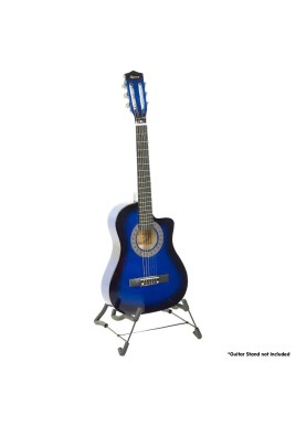Karrera 38in Cutaway Acoustic Guitar with guitar bag - Blue Burst