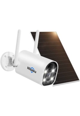 Hiseeu C40 Indoor/Outdoor WiFi Battery Camera With Solar Panel