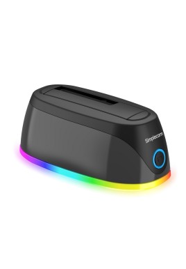 Simplecom SD336 USB 3.0 Docking Station for 2.5" and 3.5" SATA Drive with RGB Lighting