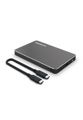 Simplecom SE219 Aluminium Tool-Free 2.5'' SATA HDD/SSD to USB 3.1 Type C Enclosure Black