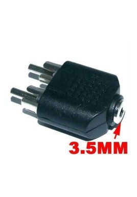 3.5mm 3.5 MM Stereo Female To 2 Rca 2rca Male Adapter Connector
