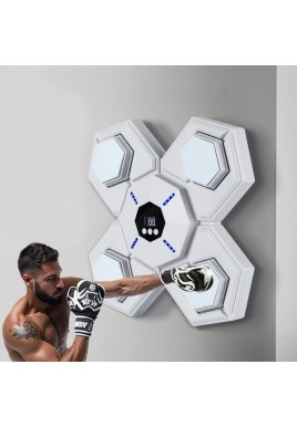 Rechargeable Bluetooth Boxing Machine With Adult & Child Gloves - Blue - Without Gloves Blue