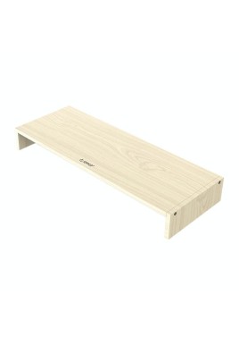 Natural Wood Monitor Stand - Holds Computer Screen