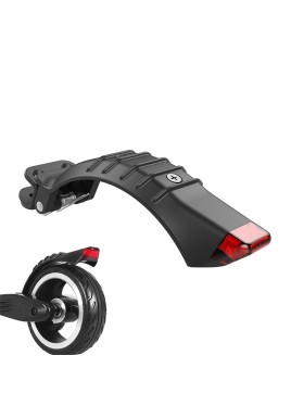 Carbon Fiber Rear Fender with Led Tail Light for Electric Scooters - 5 / 5.5 / 6.5 Inch