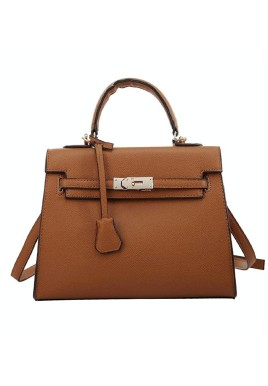 Stylish Winter Crossbody Bag for Women - Single Shoulder Kelly Design - Brown