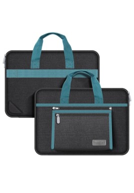 Portable Oxford Laptop Bag - Durable Fabric - Black