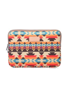 13 Inch Lingge Laptop Liner Bag - Pattern Design - Orange Pattern Geometry