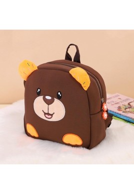 Kids' Anti-Lost School Bag - Secure & Stylish - Brown Bear Medium