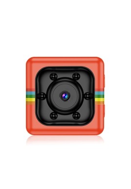 Hd Mini Sport Camera With Night Vision & Tf Card - Red