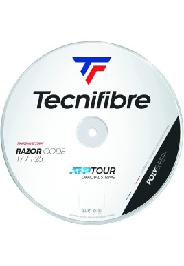 Tecnifibre Razor Code Tennis String Reel 1.25mm 17 Gauge 200m Coil - Blue Strings