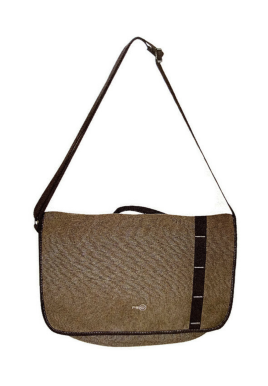 FIB Canvas Messenger Bag Laptop Tablet Uni Shoulder Travel - Khaki