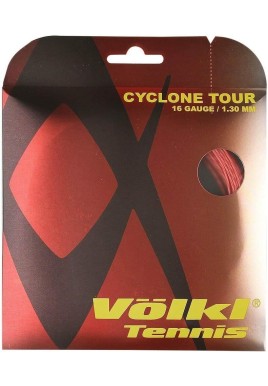 1 Pack Volkl Cyclone Tour 16g/1.30mm Tennis Racquet Strings - Red