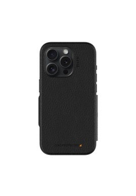 EFM Monaco E-leather Wallet Case Armour With D3O Plus Suits Iphone 15 Pro (6.1") - Black/Space Grey