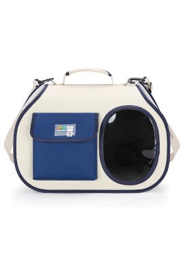 Navy blue Colors Pet Carrier Backpack, Breathable Cat Carrier Backpack with Transparent Window, Airline Approved Dog Backpack Carrier for Small Dogs and Cats, Travel Hiking Camping