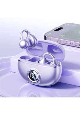 Purple M97 Spherical OWS Plated Over-Ear Bluetooth Earphones - Stylish Design, Superior Sound Quality, Comfortable Fit