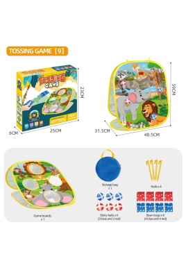 B1 Sandbag + Sticky Ball + Game Target Set - Parent-Child Interactive Sensory Sports Toy
