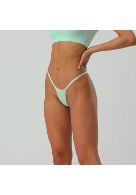 Size XL Minimalist String Thong Underwear - 6-Pack in Black, White, Tango Red, Grey, Mint Green, and Violet
