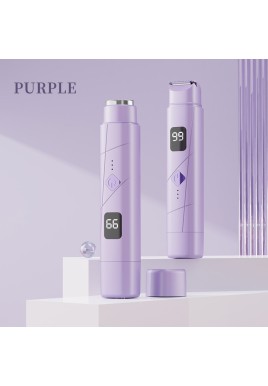 Purple Double-Headed Hair Removal Trimmer - Precision Shaving & Shortening with Type-C Charging