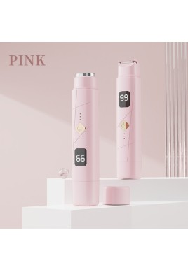Pink Double-Headed Hair Removal Trimmer - Precision Shaving & Shortening with Type-C Charging