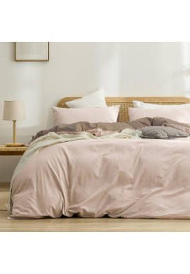 Apricot khaki 1.8m (Duvet Cover 180*220cm) Luxurious Soft Brushed Microfiber 4-Piece Bedding Set - Pure Color Double Bed Duvet Cover with Fitted Sheet