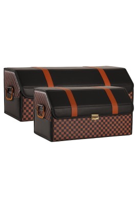Medium Sized Sporty and Stylish Foldable Car Trunk Storage Box - Large Capacity Insertable Rear Organizer