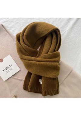 Yellow-brown Luxurious 100% Wool Scarf for Women and Men - Soft, Warm, and Stylish