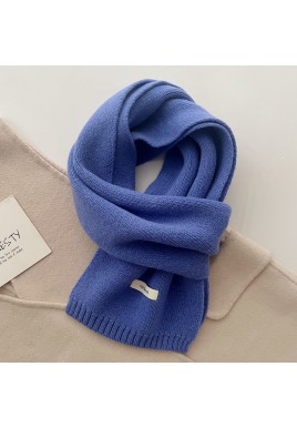 Purple Blue Luxurious 100% Wool Scarf for Women and Men - Soft, Warm, and Stylish