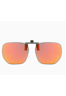 Quickred 2-Piece Flip-Up Sunglasses Clip-On Set for Glasses - UV-Protective Square Polarized Lenses for Driving