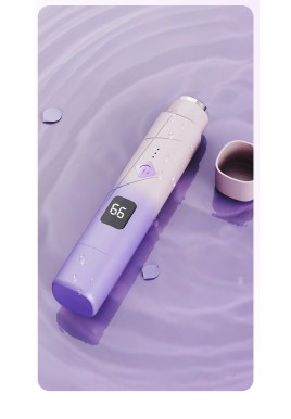 Gradient purple Women's Multifunctional Electric Shaver - Type-C Rechargeable Hair Remover with Display
