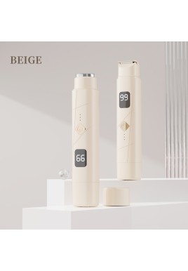 Beige Women's Multifunctional Electric Shaver - Type-C Rechargeable Hair Remover with Display
