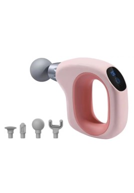 Pink Mini Handheld Fascia Gun - Quiet, Portable, and Adjustable 12-Speed Muscle Massager for Neck, Back, and Full Body Relief, ABS+TRP Material