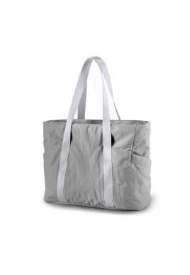 Grey Stylish and Practical Water-Resistant Tote Bag for Daily Use & Yoga - Spacious with Convenient Compartments