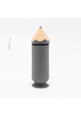 Grey Creative Silicone Pencil Case - High-Value Stationery  - Large Capacity Desk Organizer