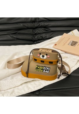 Adjustable Silicone Crossbody Bag - Multi-Way Lightweight Purse with Spacious Design(khaki)