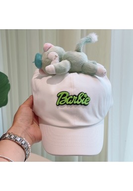 Cute Plush - Decorated Baseball Cap(white)