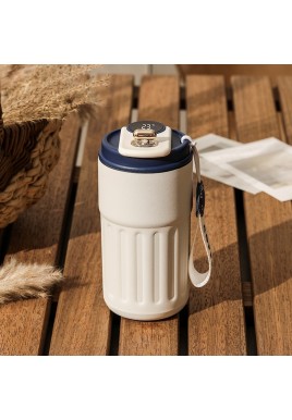 Blue Smart Digital Insulated Coffee Mug with 316 Stainless Steel Inner Liner – Vacuum-Sealed Travel Tumbler with Temperature Display, USB-C Rechargeable, Leak-Proof Lid for Hot and Cold Beverages