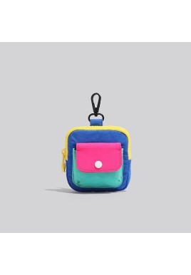 Mini Compact Pouch with Zipper Closure – Portable Storage Case for Earbuds and Small Items