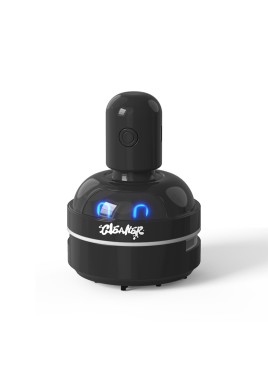 Black Compact Desktop Vacuum Cleaner – Rechargeable Mini Dust Collector for Eraser Shavings, Pencil Shavings, Paper Scraps, and Fine Debris