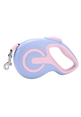 Purple 5 Meter Retractable Dog Leash | Ergonomic Anti-Slip Grip | Heavy Duty Nylon Rope for Small to Medium Dogs