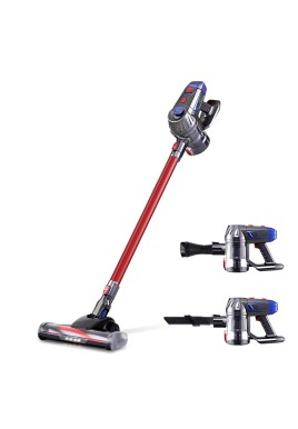 Devanti Stick Vacuum Cleaner Bagless Cordless Red 150W