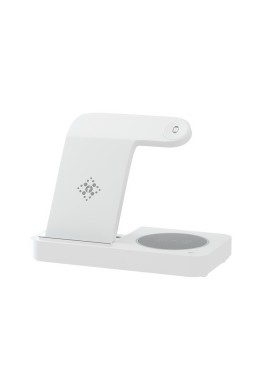 Devanti 4-in-1 Wireless Charger Dock Fast Charging for Phone White