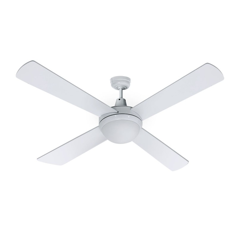 Devanti 52' Ceiling Fan AC Motor w/Light w/Remote - White