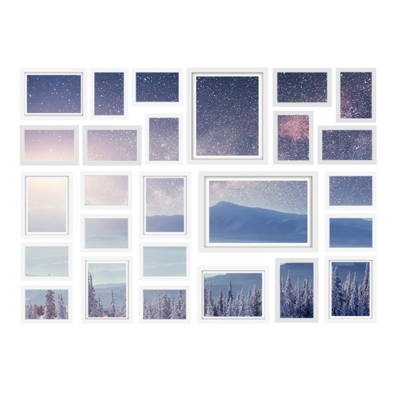 Artiss Photo Frames Art Holder 26PCS 8x10 5x7" 4x6" 3.5x5" White"