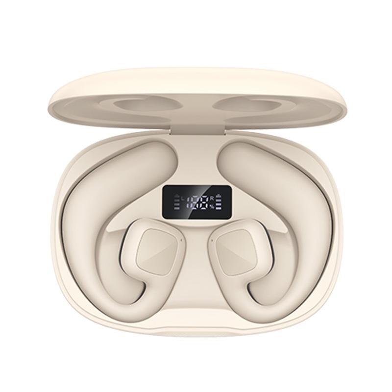 Wireless Tws Bluetooth Earbuds With Air Conduction Technology - Khaki