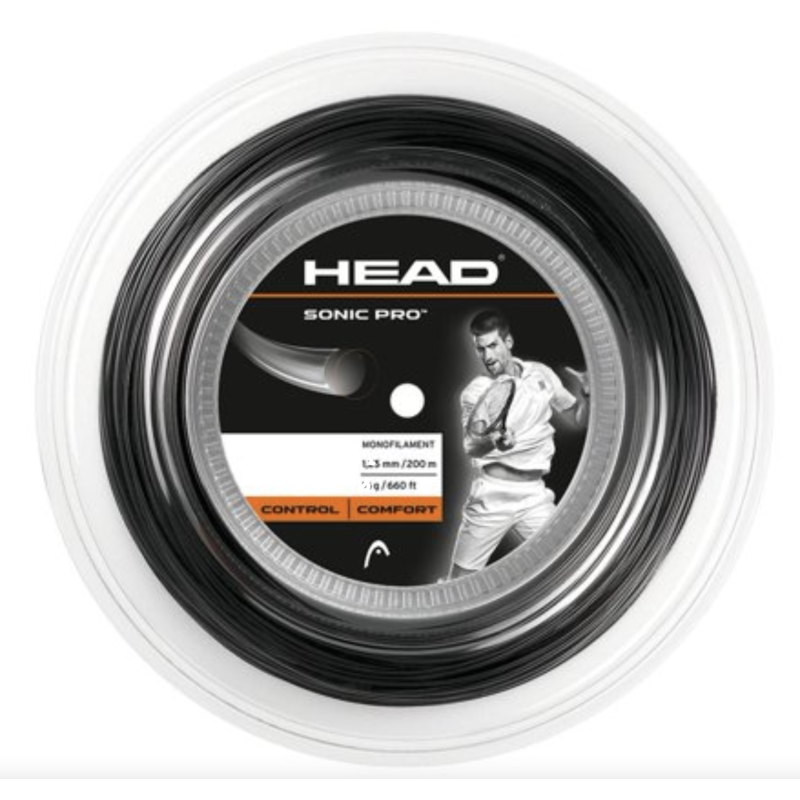 Head Sonic Pro Reel 200m 16g 1.3mm Tennis String Control Comfort